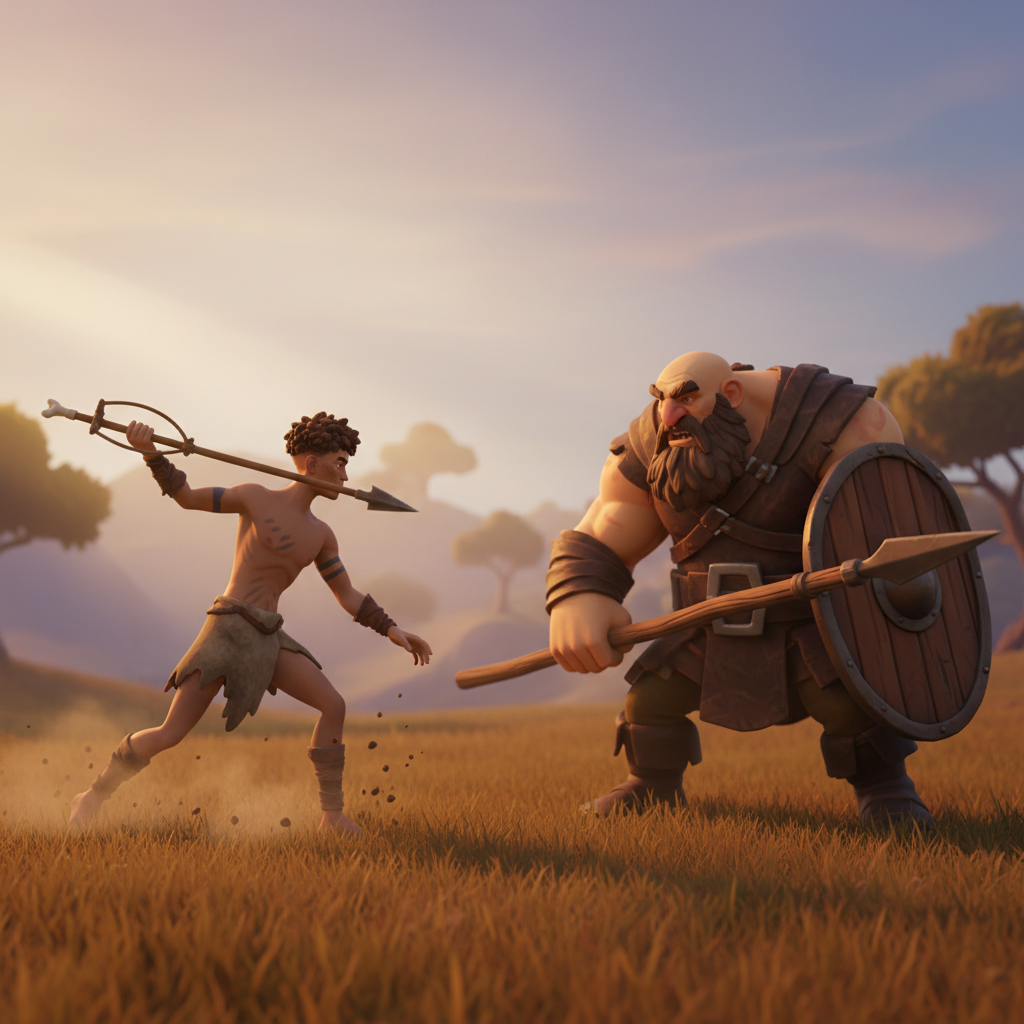 Combat scene